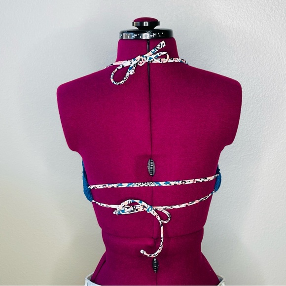 Blue crochet bathing suit top - size XS - Picture 5 of 5